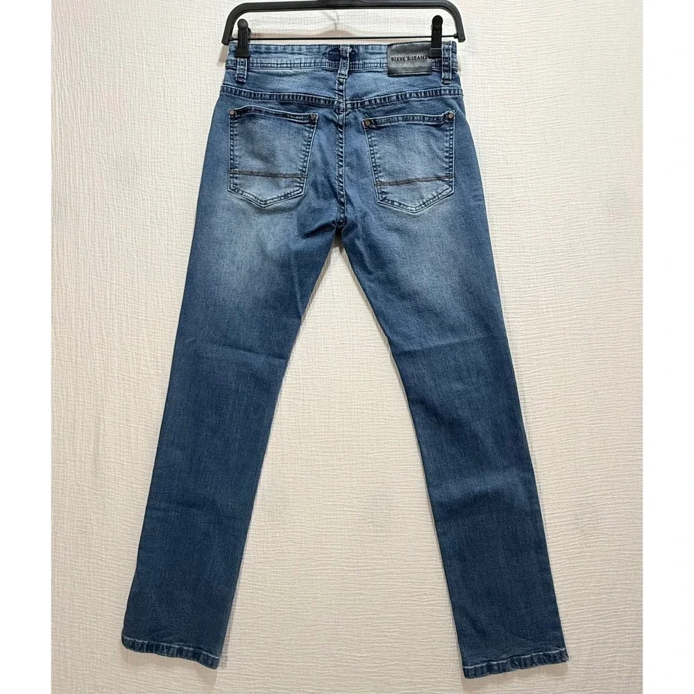 Steve's Jeans Distressed Slim Denim Women 28/30 Blue Ripped Casual Pants Grunge